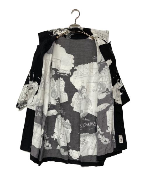 Porter Classic（ポータークラシック）Porter Classic DISNEY (ディズニー) DISNEY M＆F PC ORIGINAL ART ALOHA COLLECTION ALOHA SHIRT TRAVEL MEMORIES ブラック サイズ:XLの古着・服飾アイテム