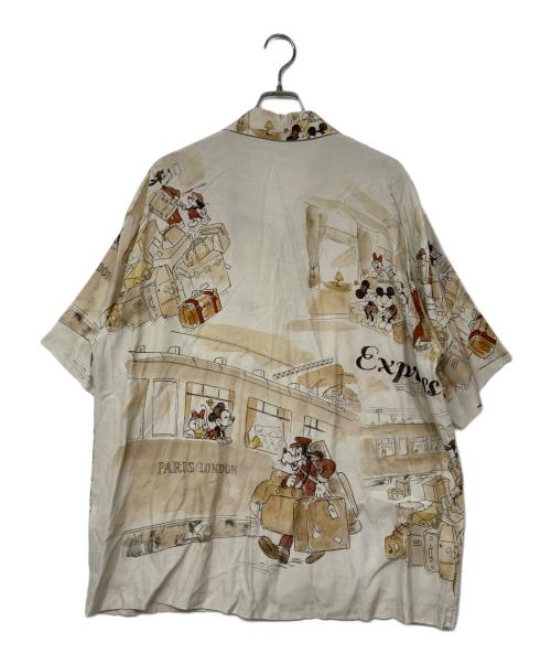 Porter Classic（ポータークラシック）Porter Classic (ポータークラシック) DISNEY (ディズニー) DISNEY M&F PC ORIGINAL ART ALOHACOLLECTION PARIS-LONDON ベージュ サイズ:XLの古着・服飾アイテム