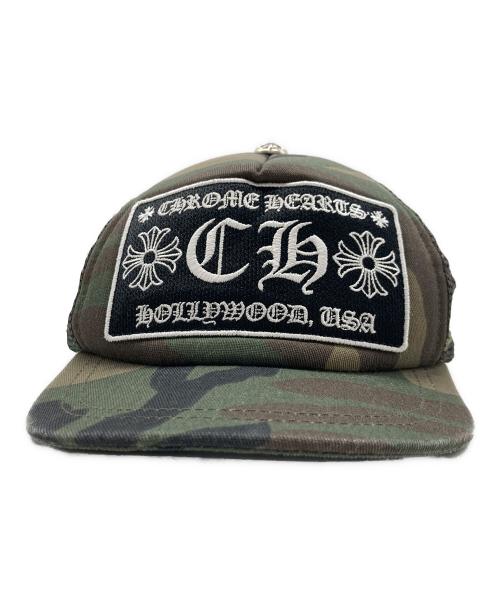 CHROME HEARTS（クロムハーツ）CHROME HEARTS (クロムハーツ) カモフラ CH TRUCKER CAP カーキ サイズ:ONE SIZEの古着・服飾アイテム