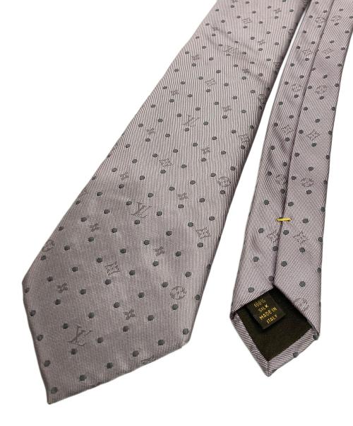 LOUIS VUITTON（ルイ ヴィトン）LOUIS VUITTON (ルイ ヴィトン) シルクドットネクタイ ピンクＸシルバー サイズ:なしの古着・服飾アイテム