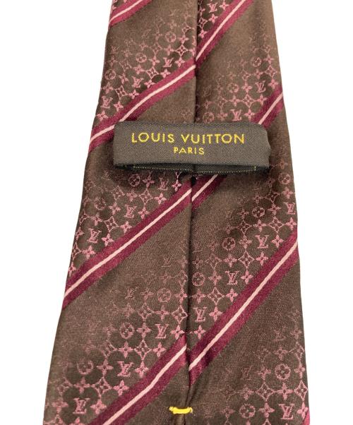 LOUIS VUITTON（ルイ ヴィトン）LOUIS VUITTON (ルイ ヴィトン) シルクグラデーションネクタイ ボルドーブラウン サイズ:-の古着・服飾アイテム