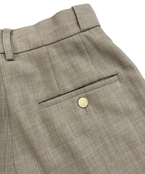 ebure（エブール）ebure (エブール) 強撚ツイルクレープ ワイドパンツ グレー サイズ:36の古着・服飾アイテム