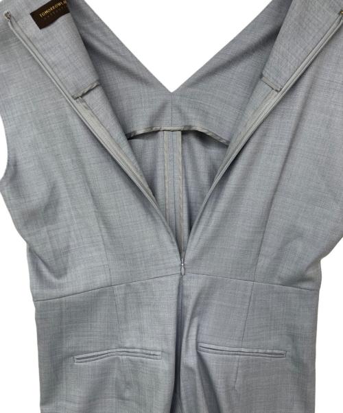 TOMORROW LAND（トゥモローランド）TOMORROW LAND (トゥモローランド) シャイニーシャーク タックオールインワン グレー サイズ:36の古着・服飾アイテム