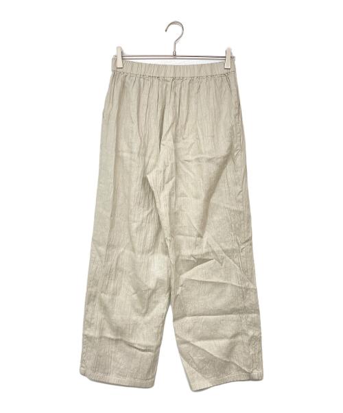 evam eva（エヴァムエヴァ）evam eva (エヴァムエヴァ) linen pants アイボリー サイズ:Ｍ 未使用品の古着・服飾アイテム