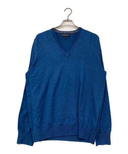 BROOKS BROTHERS（ブルックスブラザーズ）BROOKS BROTHERS (ブルックスブラザーズ) Vネックニット ネイビー サイズ:L 未使用品の古着・服飾アイテム
