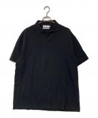 Graphpaperグラフペーパー）の古着「Cotton Pique Jersey S/S Skipper Polo」｜ブラック