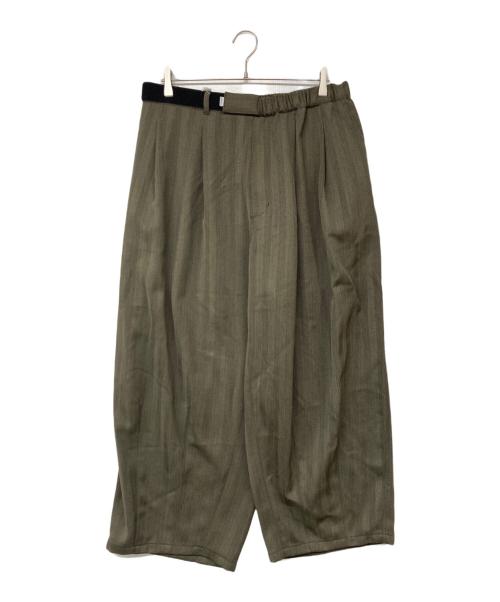 Graphpaper（グラフペーパー）Graphpaper (グラフペーパー) is-ness (イズネス) is-ness for GP Vintage Wool Balloon Chef pants オリーブ サイズ:2の古着・服飾アイテム