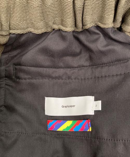 Graphpaper（グラフペーパー）Graphpaper (グラフペーパー) is-ness (イズネス) is-ness for GP Vintage Wool Balloon Chef pants オリーブ サイズ:2の古着・服飾アイテム