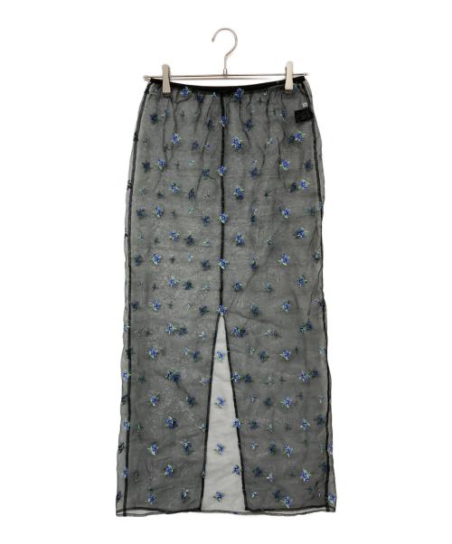 LOEFF（ロエフ）LOEFF (ロエフ) ブルーベリー エンブロイダリー スカート ブラック サイズ:1の古着・服飾アイテム