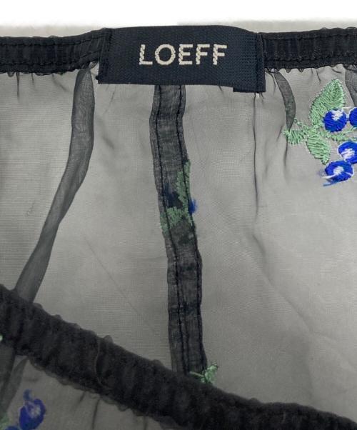 LOEFF（ロエフ）LOEFF (ロエフ) ブルーベリー エンブロイダリー スカート ブラック サイズ:1の古着・服飾アイテム