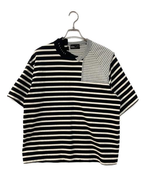 KOLOR（カラー）KOLOR (カラー) ドッキングボーダーTシャツ グレー サイズ:1の古着・服飾アイテム
