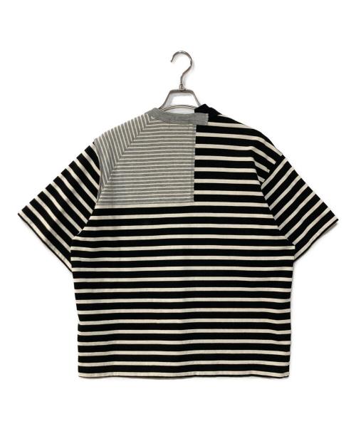 KOLOR（カラー）KOLOR (カラー) ドッキングボーダーTシャツ グレー サイズ:1の古着・服飾アイテム