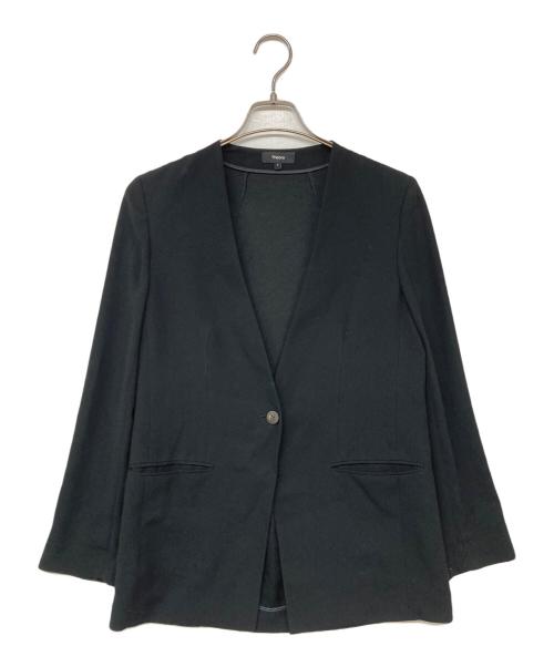 theory（セオリー）theory (セオリー) ノーカラージャケット ブラック サイズ:2の古着・服飾アイテム