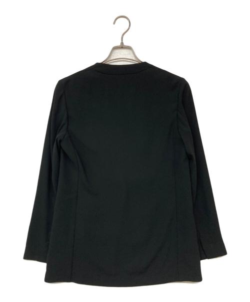 theory（セオリー）theory (セオリー) ノーカラージャケット ブラック サイズ:2の古着・服飾アイテム