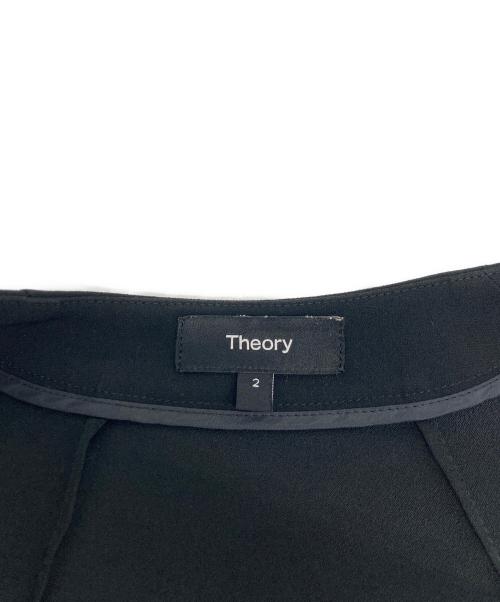 theory（セオリー）theory (セオリー) ノーカラージャケット ブラック サイズ:2の古着・服飾アイテム