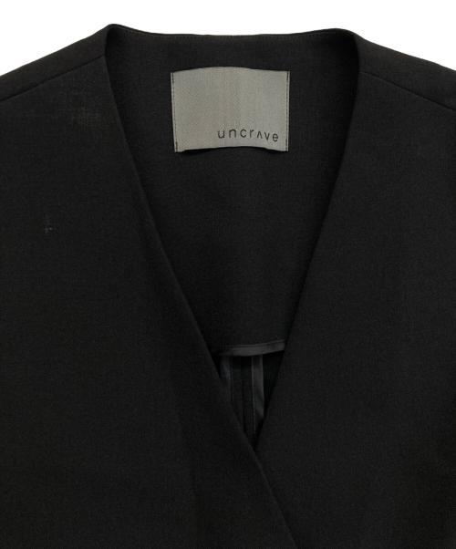 uncrave（アンクレイヴ）uncrave (アンクレイヴ) ダブルベスト ブラック サイズ:記載なしの古着・服飾アイテム