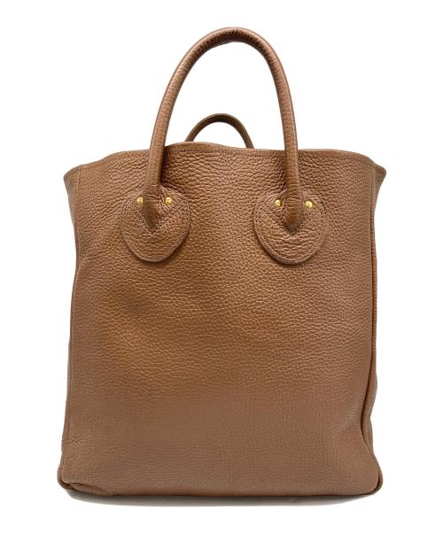 YOUNG & OLSEN The DRYGOODS STORE（ヤングアンドオルセン ザ ドライグッズストア）YOUNG & OLSEN The DRYGOODS STORE (ヤングアンドオルセン ザ ドライグッズストア) レザーハンドバッグ ブラウンの古着・服飾アイテム