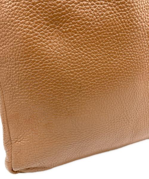 YOUNG & OLSEN The DRYGOODS STORE（ヤングアンドオルセン ザ ドライグッズストア）YOUNG & OLSEN The DRYGOODS STORE (ヤングアンドオルセン ザ ドライグッズストア) レザーハンドバッグ ブラウンの古着・服飾アイテム