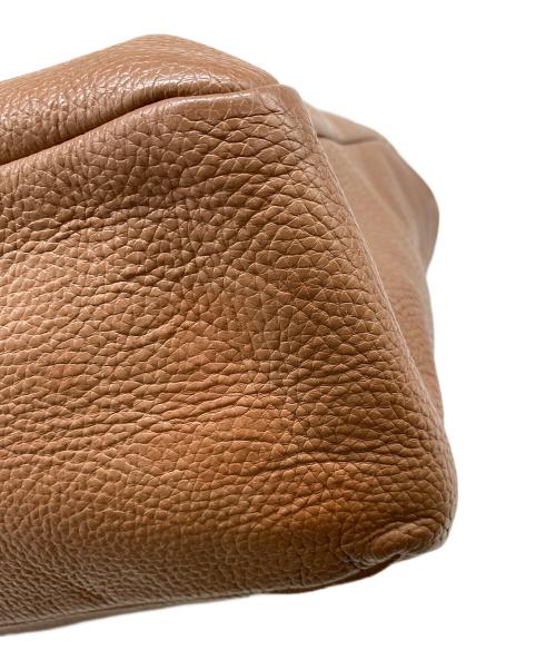 YOUNG & OLSEN The DRYGOODS STORE（ヤングアンドオルセン ザ ドライグッズストア）YOUNG & OLSEN The DRYGOODS STORE (ヤングアンドオルセン ザ ドライグッズストア) レザーハンドバッグ ブラウンの古着・服飾アイテム