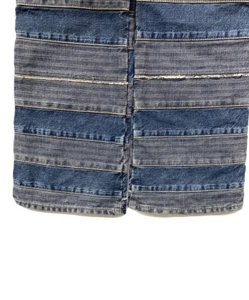 Hysteric Glamour（ヒステリックグラマー）Hysteric Glamour (ヒステリックグラマー) ウミヘビ スクラッチ ツギハギ フレア デニムパンツ ブルー サイズ:26の古着・服飾アイテム