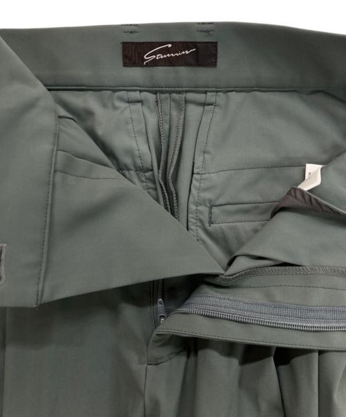 STUNNING LURE（スタニングルアー）STUNNING LURE (スタニングルアー) スイムジャージー2タックパンツ ストレート スラックス オリーブ サイズ:00の古着・服飾アイテム