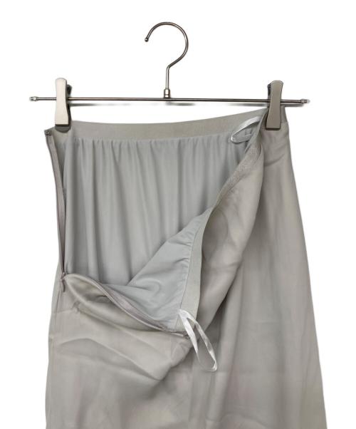 anuans（アニュアンス）anuans (アニュアンス) フィブリルキュプラナロースカート ベージュ サイズ:Mの古着・服飾アイテム