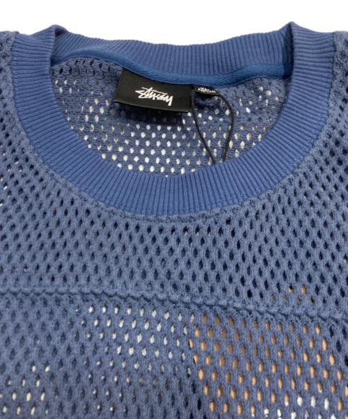 stussy（ステューシー）stussy (ステューシー) TEAM COTTON MESH チーム コットン メッシュ  ネイビー サイズ:XLの古着・服飾アイテム