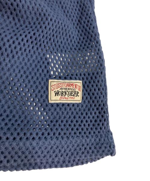stussy（ステューシー）stussy (ステューシー) TEAM COTTON MESH チーム コットン メッシュ  ネイビー サイズ:XLの古着・服飾アイテム