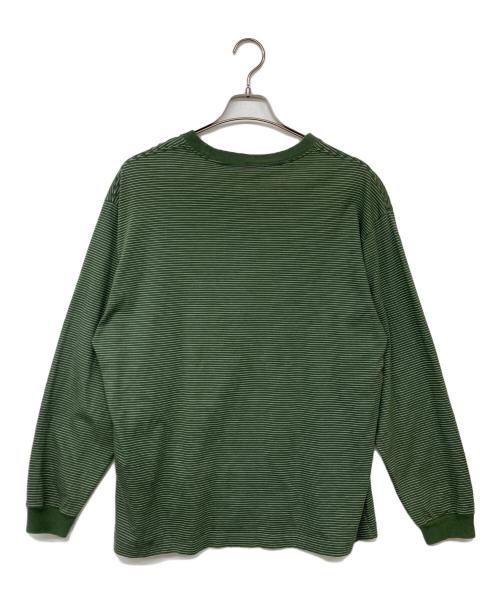 The Ennoy Professional（ザ エンノイ プロフェッショナル）The Ennoy Professional (ザ エンノイ プロフェッショナル) L/S Border Tee/ロングスリーブボーダーT グリーン サイズ:Ｍの古着・服飾アイテム