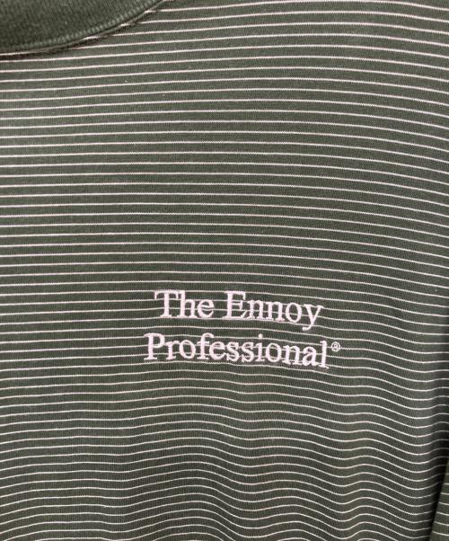 The Ennoy Professional（ザ エンノイ プロフェッショナル）The Ennoy Professional (ザ エンノイ プロフェッショナル) L/S Border Tee/ロングスリーブボーダーT グリーン サイズ:Ｍの古着・服飾アイテム