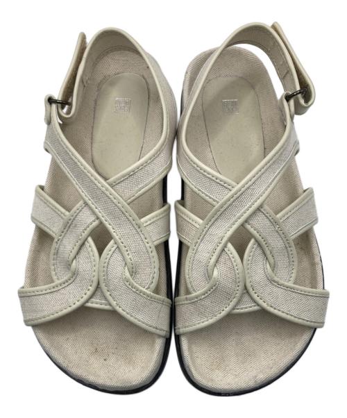 toteme（トーテム）toteme (トーテム) Chunky Canvas Sandals ベージュ サイズ:38の古着・服飾アイテム