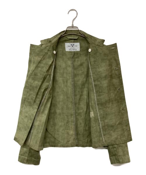 USED（ユーズド）USED (ユーズド) シェフジャケット 黄緑 サイズ:Ｍの古着・服飾アイテム