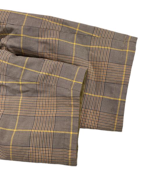 INVERTERE（インバーティア）INVERTERE (インバーティア) グレンチェック リバーシブル カーコート ベージュ サイズ:40の古着・服飾アイテム