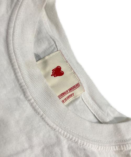 EMOTIONALLY UNAVAILABLE（エモーショナリー・アンアベイラブル）EMOTIONALLY UNAVAILABLE (エモーショナリー・アンアベイラブル) オーバープリントTシャツ ホワイト サイズ:XLの古着・服飾アイテム