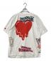 EMOTIONALLY UNAVAILABLE (エモーショナリー・アンアベイラブル) オーバープリントTシャツ ホワイト サイズ:XL：8000円