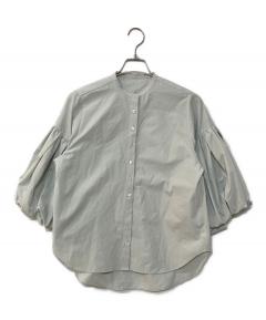 中古・古着通販】yori (ヨリ) ぬくぬくヘムフリルブラウス ブラック