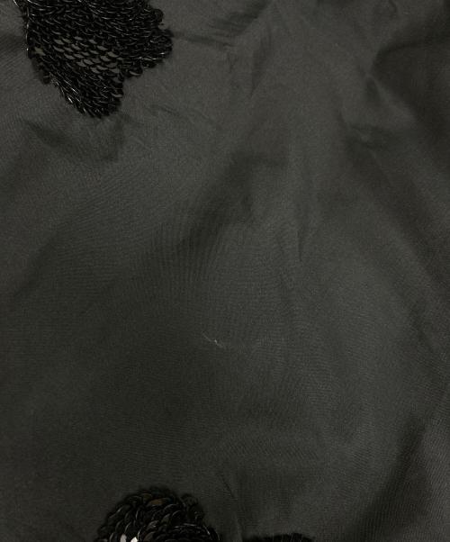 ne quittez pas（ヌキテパ）ne quittez pas (ヌキテパ) edit.for lulu (エディットフォールル) Poly Dupion Strap Frilled Dress ブラック サイズ:FREEの古着・服飾アイテム