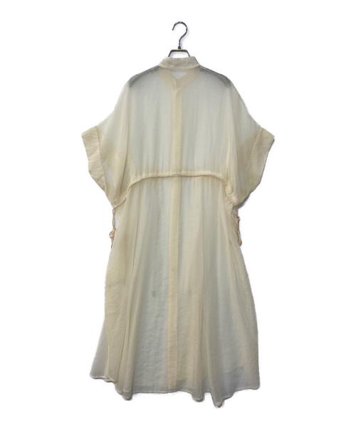 Ujoh（ウジョー）Ujoh (ウジョー) ドローコードロングシャツワンピース アイボリー サイズ:2の古着・服飾アイテム