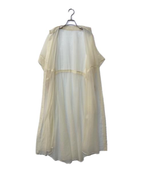 Ujoh（ウジョー）Ujoh (ウジョー) ドローコードロングシャツワンピース アイボリー サイズ:2の古着・服飾アイテム