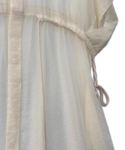 Ujoh（ウジョー）Ujoh (ウジョー) ドローコードロングシャツワンピース アイボリー サイズ:2の古着・服飾アイテム
