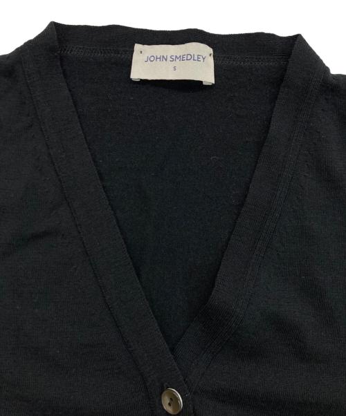 JOHN SMEDLEY（ジョンスメドレー）JOHN SMEDLEY (ジョンスメドレー) ニットカーディガン ブラック サイズ:Sの古着・服飾アイテム