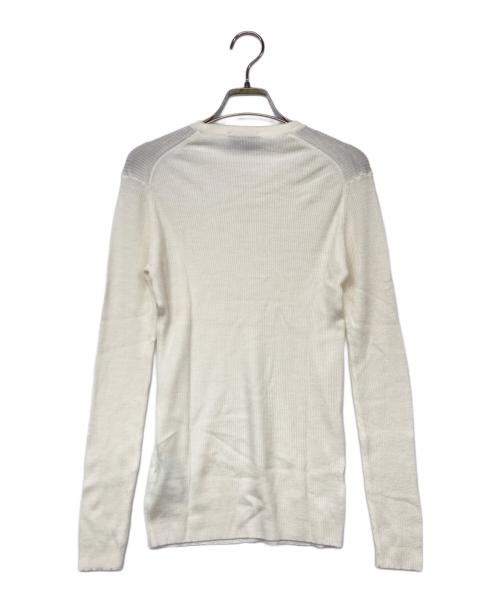JOHN SMEDLEY（ジョンスメドレー）JOHN SMEDLEY (ジョンスメドレー) クルーネックニット ホワイト サイズ:Sの古着・服飾アイテム