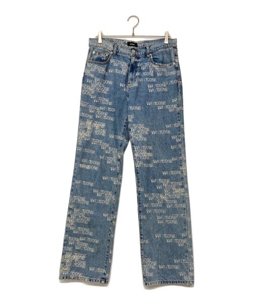 WE11DONE（ウェルダン）WE11DONE (ウェルダン) ウェルドンスペルアウトワイドデニム ブルー サイズ:W32の古着・服飾アイテム