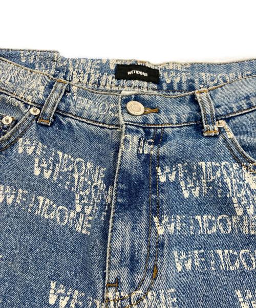 WE11DONE（ウェルダン）WE11DONE (ウェルダン) ウェルドンスペルアウトワイドデニム ブルー サイズ:W32の古着・服飾アイテム