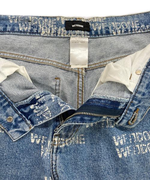 WE11DONE（ウェルダン）WE11DONE (ウェルダン) ウェルドンスペルアウトワイドデニム ブルー サイズ:W32の古着・服飾アイテム