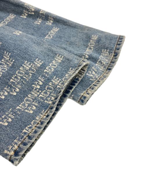 WE11DONE（ウェルダン）WE11DONE (ウェルダン) ウェルドンスペルアウトワイドデニム ブルー サイズ:W32の古着・服飾アイテム