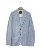 T-JACKET By TONELLOティージャケット バイ トネッロ）の古着「ストライプ2Bジャケット」｜スカイブルー