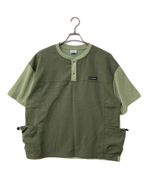 Columbia（コロンビア）Columbia (コロンビア) トゥリースワロー オムニフリーズゼロ ショートスリーブヘンリー カットソー グリーン サイズ:XLの古着・服飾アイテム