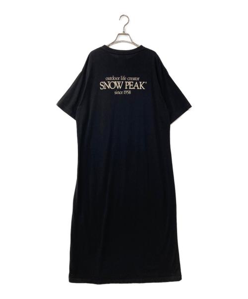 Snow peak（スノーピーク）Snow peak (スノーピーク) JOURNAL STANDARD relume (ジャーナルスタンダード レリューム) 別注 RE Classic Logo Printed ワンピース ブラック サイズ:記載なしの古着・服飾アイテム