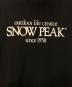 中古・古着 Snow peak (スノーピーク) JOURNAL STANDARD relume (ジャーナルスタンダード レリューム) 別注 RE Classic Logo Printed ワンピース ブラック サイズ:記載なし：6000円